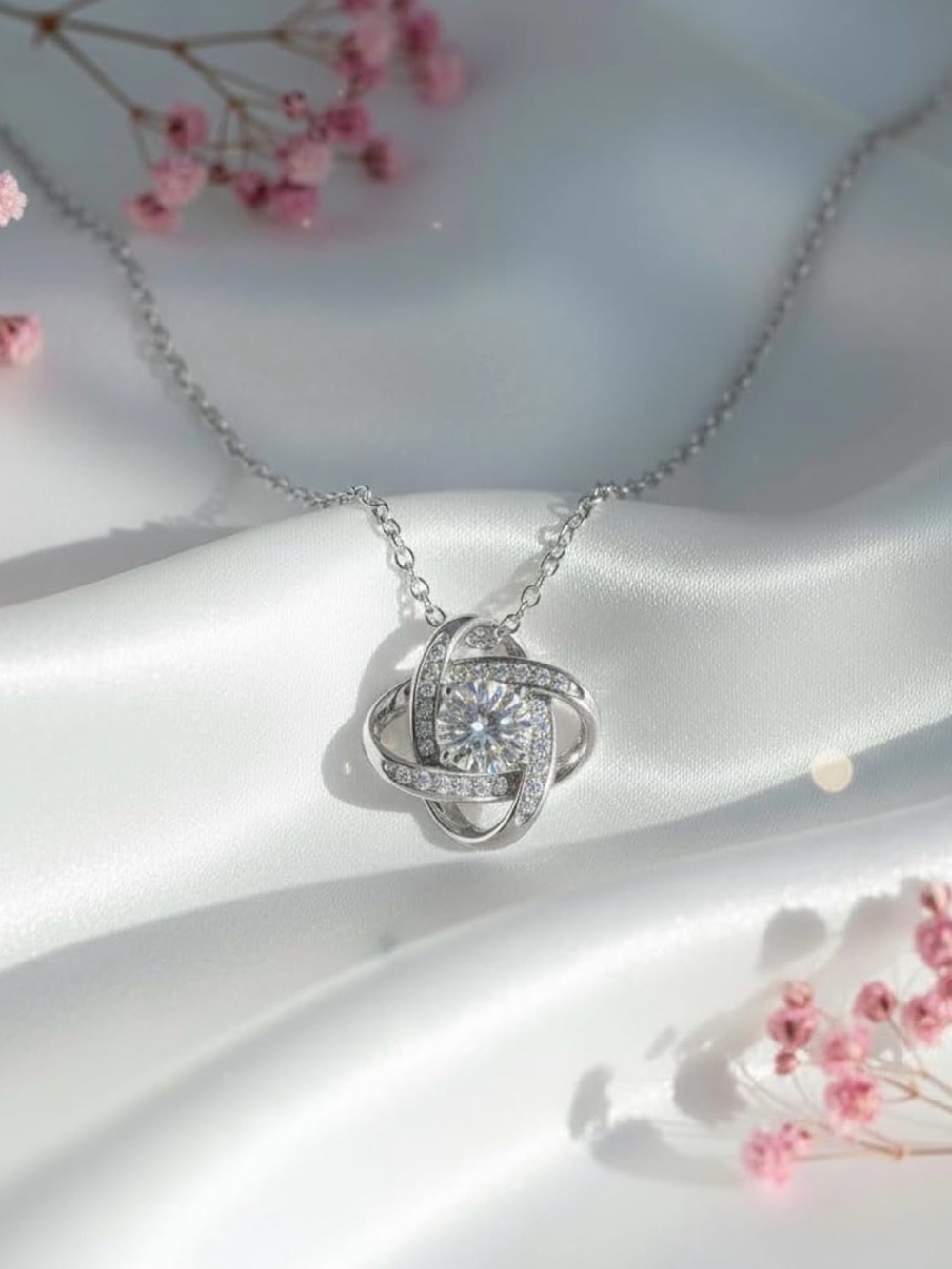 All Family Gear Love Knot Necklace NWT